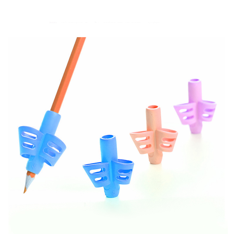 Silikone blyantholder til 2-4 år gammel småbarn håndskrift holdningskorrektion Træning Skrivning AIDS, blyantholder til børnehave klasseværelse, førskolebørn, begynderforfattere Specielle behov