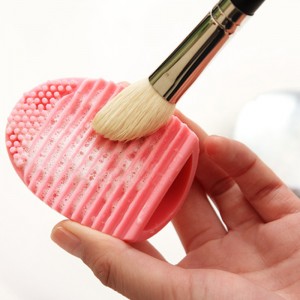 Makeup Brush Cleaner Mat Silicone Cosmetic Cleaning Pad Washing Scrubber Board Makeup Egg Wising Tool